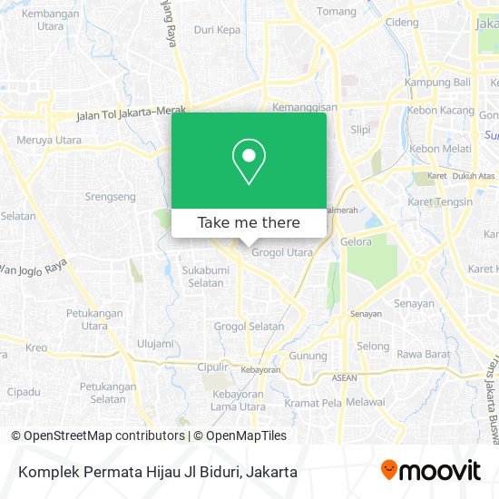 Komplek Permata Hijau Jl Biduri map