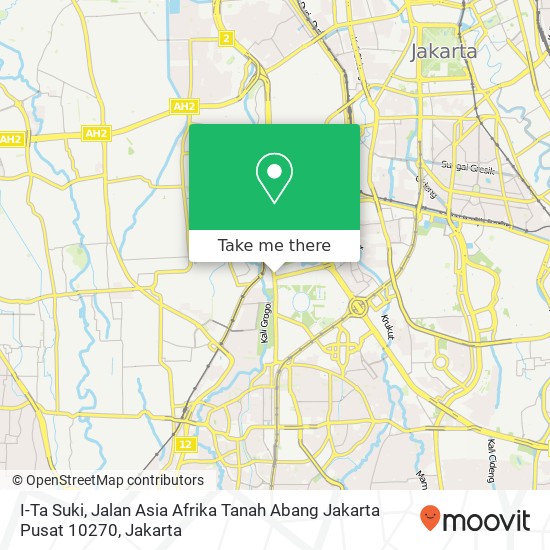 I-Ta Suki, Jalan Asia Afrika Tanah Abang Jakarta Pusat 10270 map