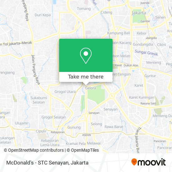 McDonald's - STC Senayan map