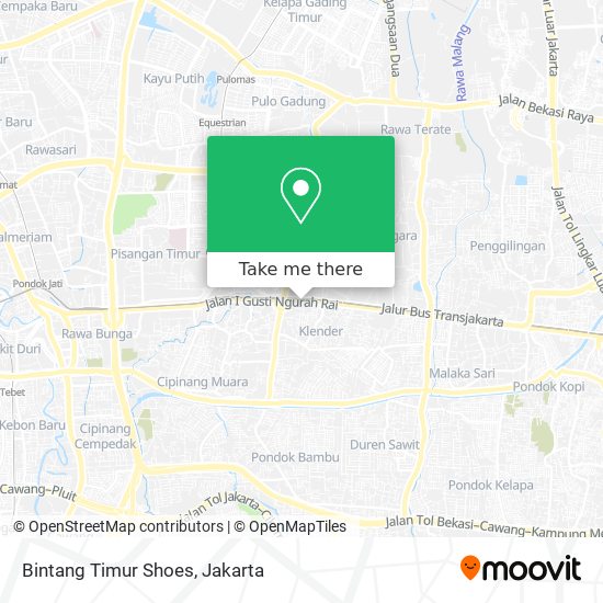 Bintang Timur Shoes map