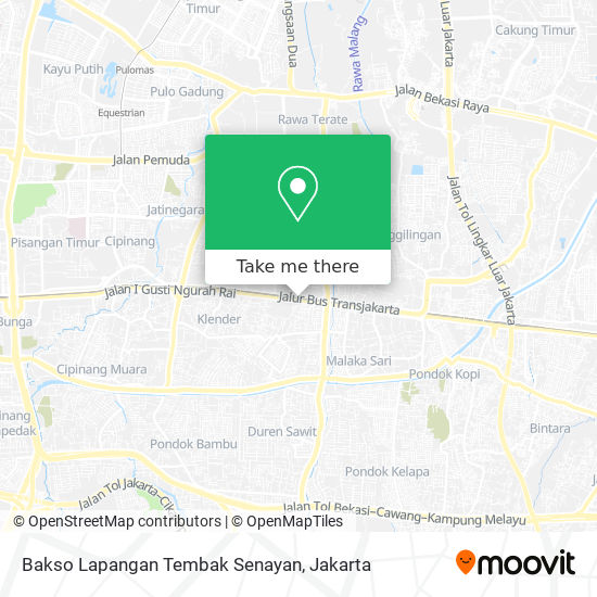 Bakso Lapangan Tembak Senayan map