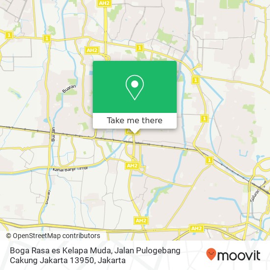 Boga Rasa es Kelapa Muda, Jalan Pulogebang Cakung Jakarta 13950 map