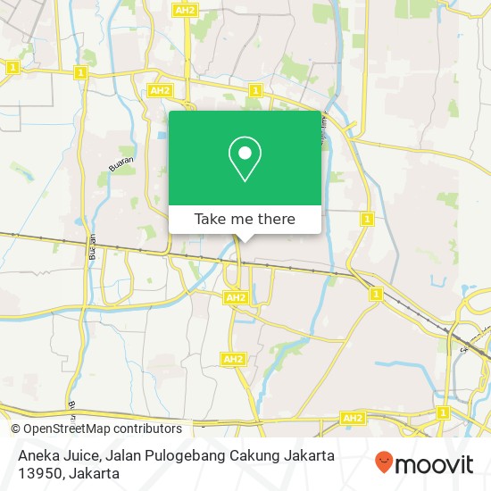 Aneka Juice, Jalan Pulogebang Cakung Jakarta 13950 map