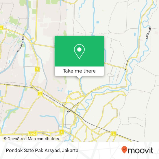 Pondok Sate Pak Arsyad, Jalan K. H. Muchtar Tabrani Bekasi Utara Bekasi 17124 map