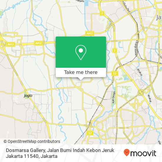 Dosmarsa Gallery, Jalan Bumi Indah Kebon Jeruk Jakarta 11540 map