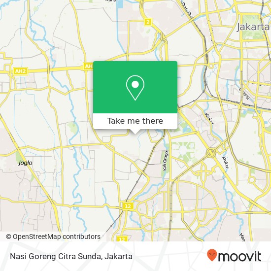 Nasi Goreng Citra Sunda, Jalan Tanah Baru 1 Kebayoran Lama Jakarta 12210 map