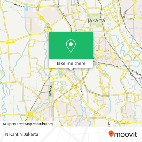 N Kantin, Jalan Danau Toba Tanah Abang Jakarta 10210 map