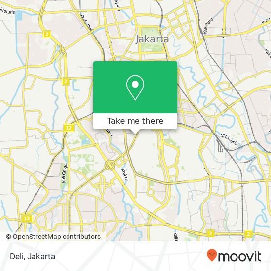 Deli, Tanah Abang Jakarta Pusat 10220 map