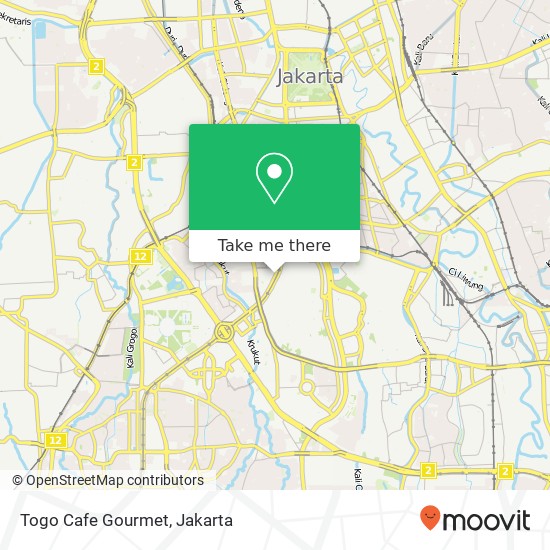 Togo Cafe Gourmet, Tanah Abang Jakarta Pusat 10220 map
