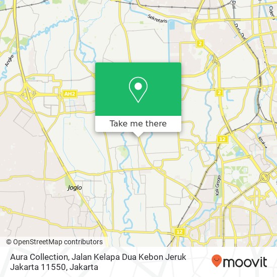 Aura Collection, Jalan Kelapa Dua Kebon Jeruk Jakarta 11550 map