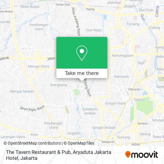 The Tavern Restaurant & Pub, Aryaduta Jakarta Hotel map