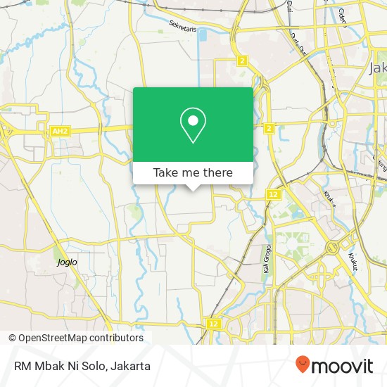 RM Mbak Ni Solo, Jalan Sulaiman Kebon Jeruk Jakarta 11540 map