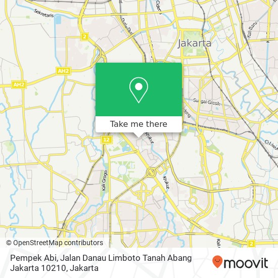 Pempek Abi, Jalan Danau Limboto Tanah Abang Jakarta 10210 map