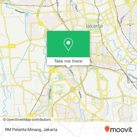 RM Pelanta Minang, Jalan Penjernihan 2 Tanah Abang Jakarta 10210 map