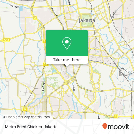 Metro Fried Chicken, Jalan Mutiara Tanah Abang Jakarta Pusat 10220 map