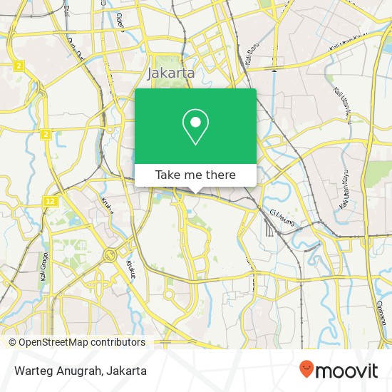 Warteg Anugrah, Jalan Sultan Agung Setiabudi Jakarta 12980 map