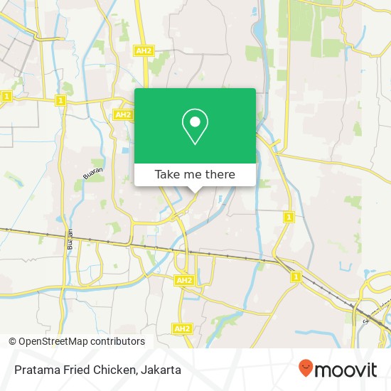 Pratama Fried Chicken, Jalan Pulogebang Cakung Jakarta 13950 map