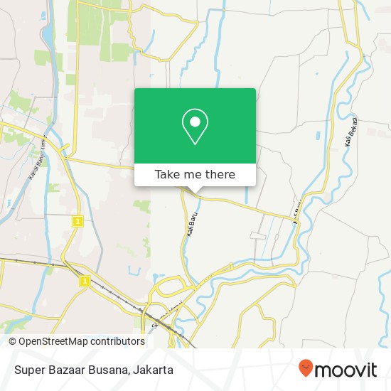 Super Bazaar Busana, Jalan Kaliabang Raya Bekasi Utara Bekasi 17124 map