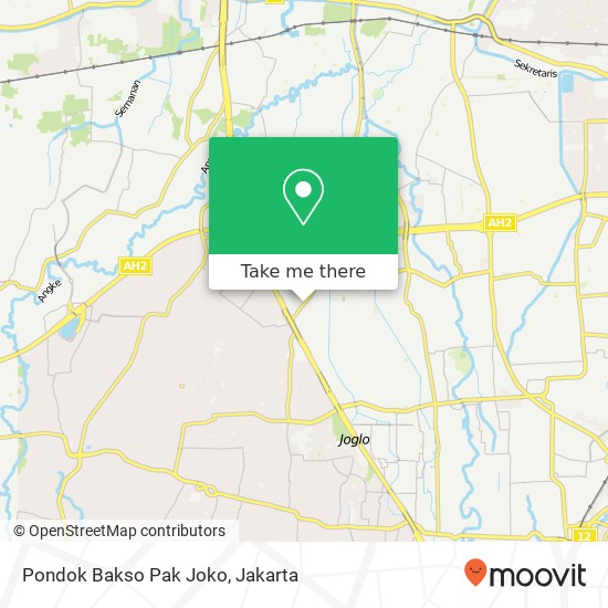 Pondok Bakso Pak Joko, Jalan Meruya Selatan Kembangan Jakarta 11620 map