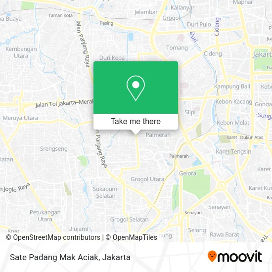 Sate Padang Mak Aciak map
