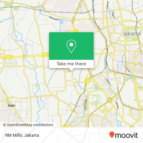 RM Millo, Jalan Kh. Syahdan Palmerah Jakarta 11480 map