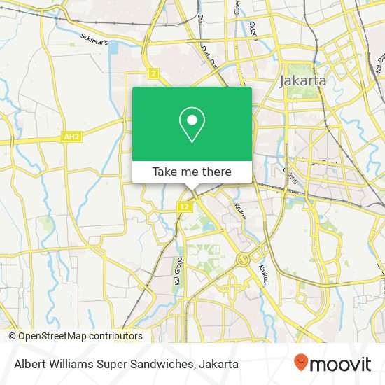 Albert Williams Super Sandwiches, Jalan Jend. Gatot Subroto Tanah Abang Jakarta Pusat 10270 map