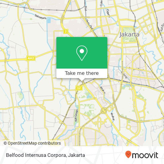 Belfood Internusa Corpora, Jalan Jend. Gatot Subroto Tanah Abang Jakarta Pusat 10270 map