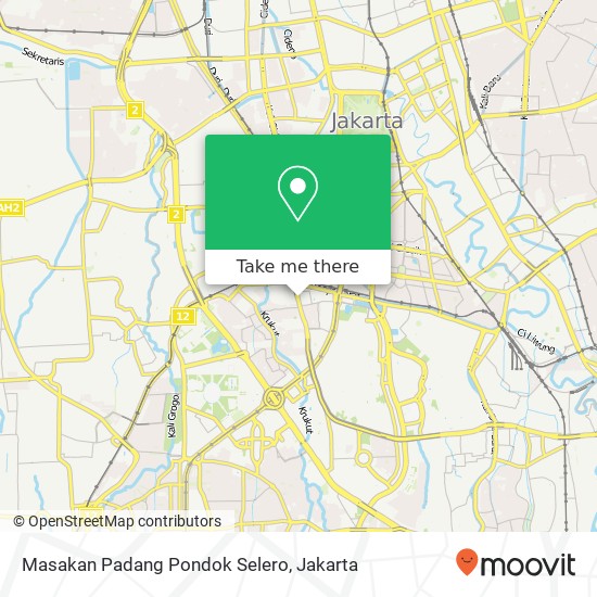 Masakan Padang Pondok Selero, Jalan K. H. Mas Mansyur Tanah Abang Jakarta 10220 map