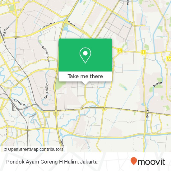 Pondok Ayam Goreng H Halim, Jalan Pegambiran Pulogadung 13220 map