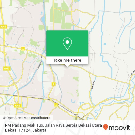 RM Padang Mak Tuo, Jalan Raya Seroja Bekasi Utara Bekasi 17124 map
