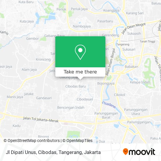 Jl Dipati Unus, Cibodas, Tangerang map