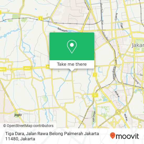 Tiga Dara, Jalan Rawa Belong Palmerah Jakarta 11480 map