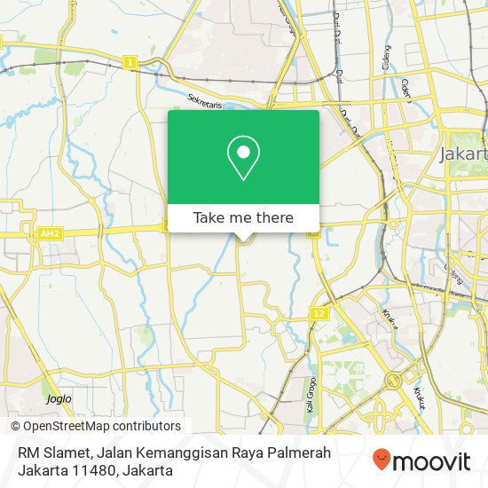 RM Slamet, Jalan Kemanggisan Raya Palmerah Jakarta 11480 map