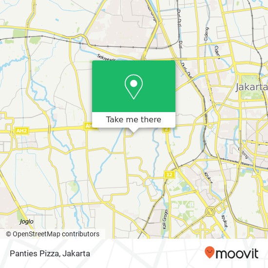 Panties Pizza, Jalan Kemanggisan Raya Palmerah Jakarta Barat 11480 map