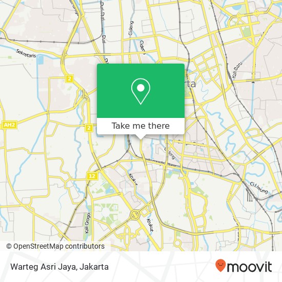 Warteg Asri Jaya, Jalan K. H. Mas Mansyur Tanah Abang 10230 map