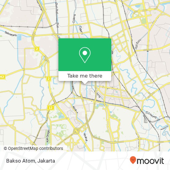 Bakso Atom, Jalan Kebon Kacang Raya Tanah Abang Jakarta 10230 map