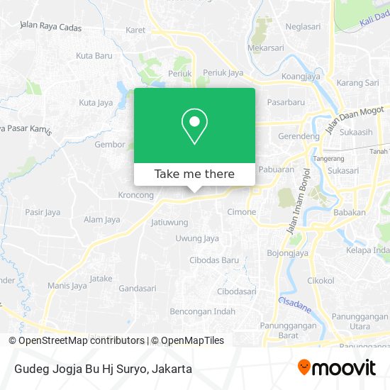 Gudeg Jogja Bu Hj Suryo map