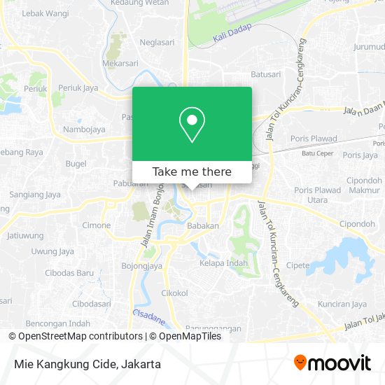 Mie Kangkung Cide map