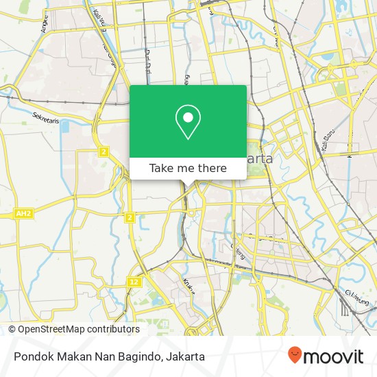 Pondok Makan Nan Bagindo, Jalan Jatibaru Bengkel Gambir 10150 map