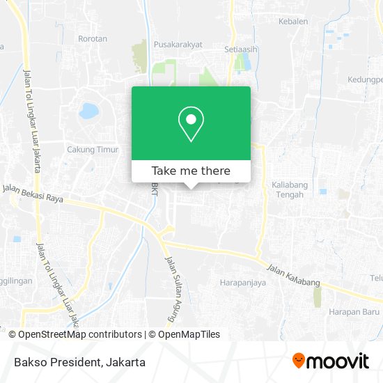 Bakso President map