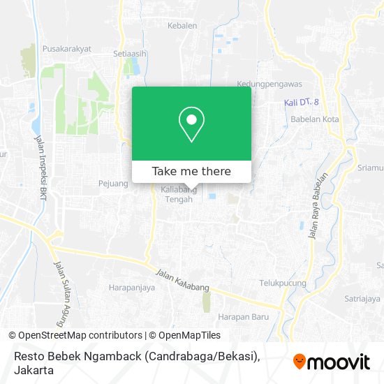 Resto Bebek Ngamback (Candrabaga / Bekasi) map