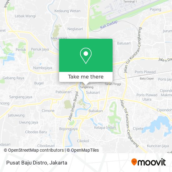 Pusat Baju Distro map