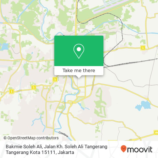 Bakmie Soleh Ali, Jalan Kh. Soleh Ali Tangerang Tangerang Kota 15111 map