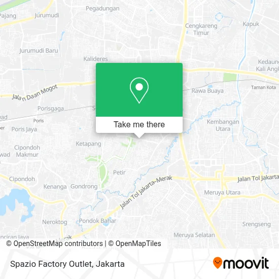 Spazio Factory Outlet map
