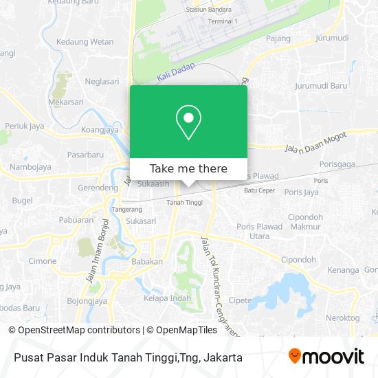 Pusat Pasar Induk Tanah Tinggi,Tng map