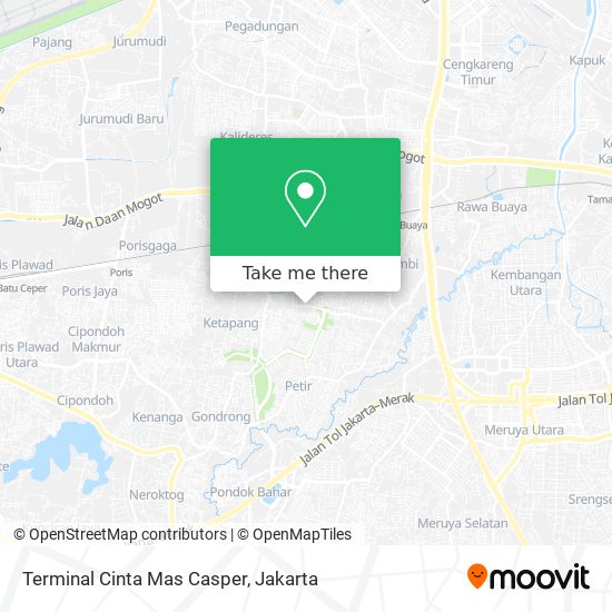 Terminal Cinta Mas Casper map