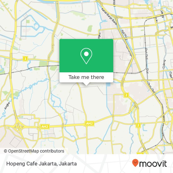 Hopeng Cafe Jakarta, Jalan Ratu Kemuning 24 Kebon Jeruk Jakarta 11510 map