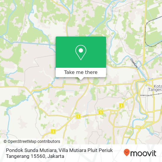 Pondok Sunda Mutiara, Villa Mutiara Pluit Periuk Tangerang 15560 map