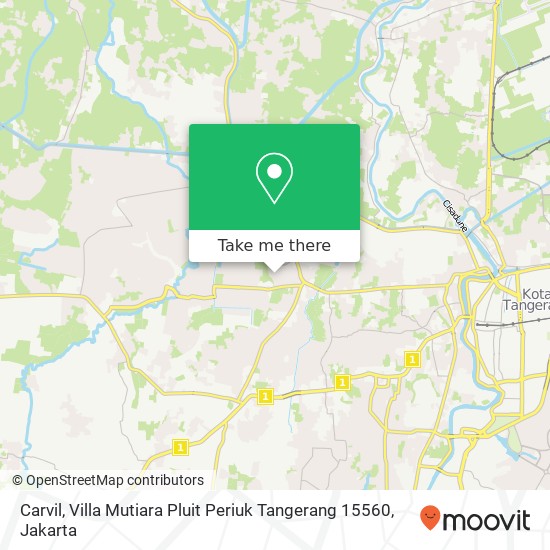 Carvil, Villa Mutiara Pluit Periuk Tangerang 15560 map
