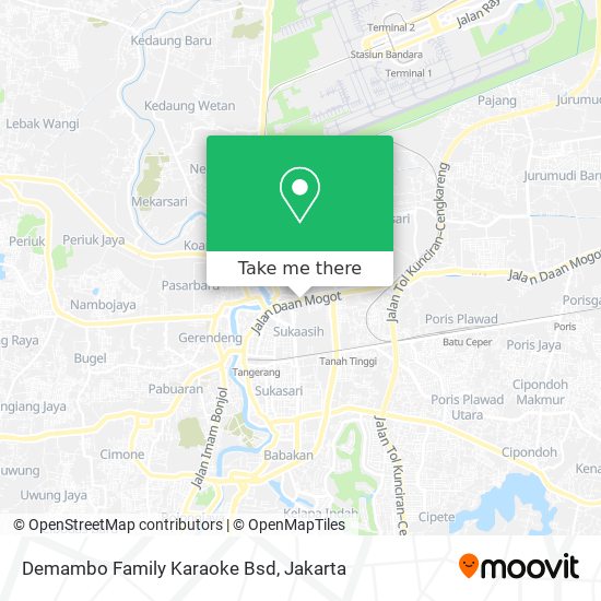 Demambo Family Karaoke Bsd map